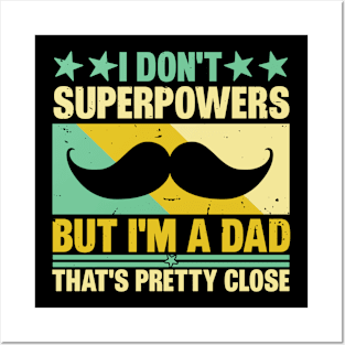 DAD SUPERPOWER Retro Gift for Father’s day, Birthday, Thanksgiving, Christmas, New Year Posters and Art